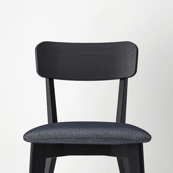 Ikea LISABO / LISABO - Table and 4 chairs, black/Tallmyra black/grey,140x78 cm