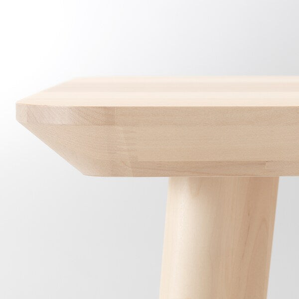 LISABO / LYCKAN table and 2 chairs, ash veneer/birch veneer, 88x78 cm