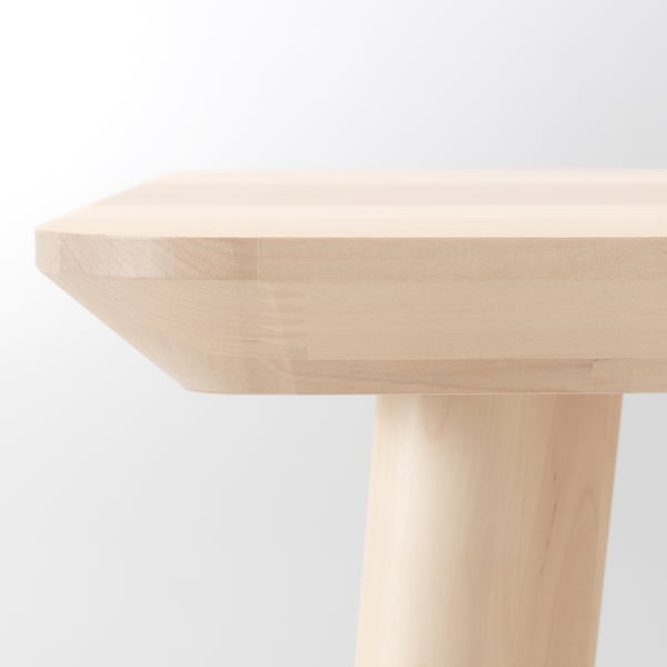 LISABO / RÖNNINGE table and 4 chairs, ash veneer/green, 140x78 cm