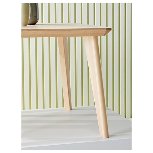 LISABO / RÖNNINGE table and 6 chairs, ash veneer/green, 200x78 cm