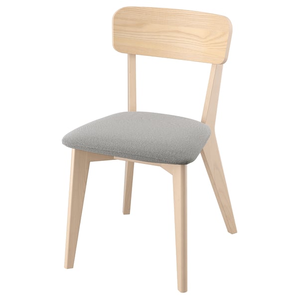 LISABO chair, ash/Tallmyra white/black, 46x80x51 cm
