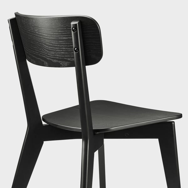 LISABO chair, black, 46x80x51 cm
