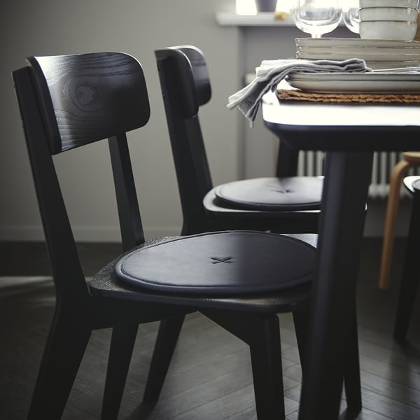 LISABO chair, black, 46x80x51 cm