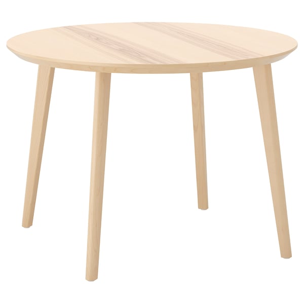 LISABO table, ash veneer, 105 cm