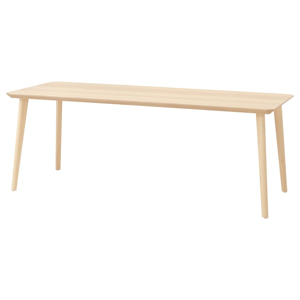 LISABO table, ash veneer, 200x78 cm