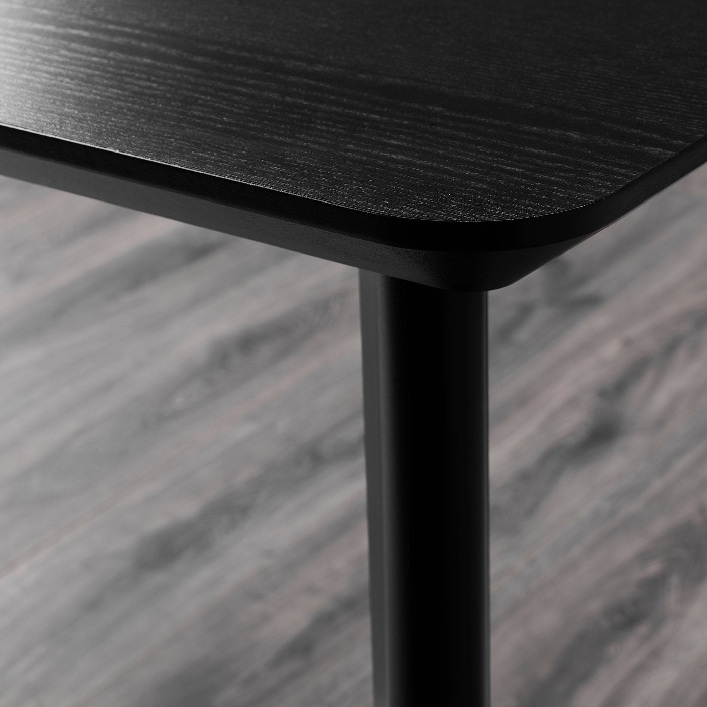 LISABO / VIHALS table and 4 chairs, black green/Tibbleby grey-green, 140x78 cm