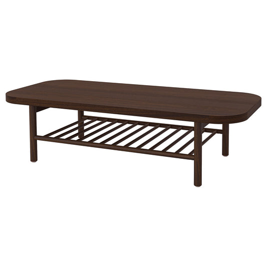 LISTERBY darkbrown 140x60 cm coffee table
