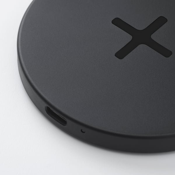 LIVBOJ wireless charger, black, 91 mm