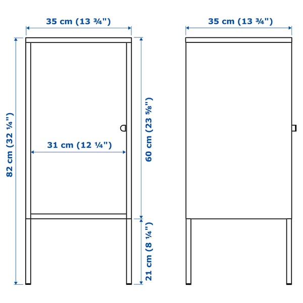 LIXHULT - LIXHULT Cabinet, metal/anthracite, 35x60 cm