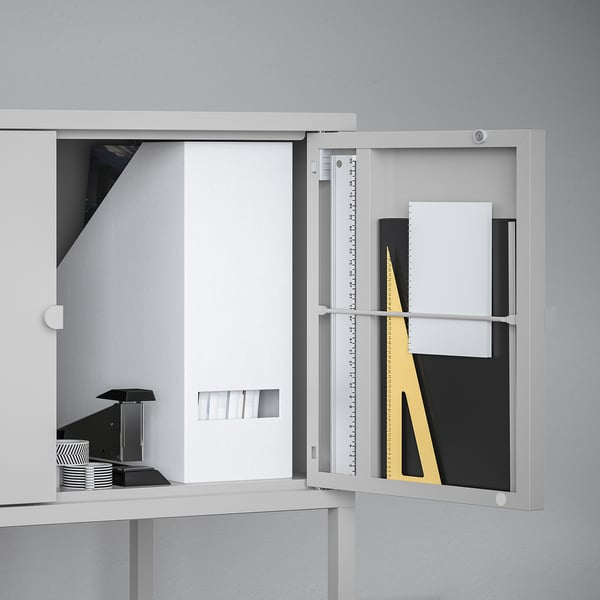 LIXHULT cabinet, metal/grey, 60x35 cm