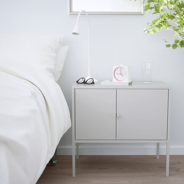 LIXHULT cabinet, metal/grey, 60x35 cm
