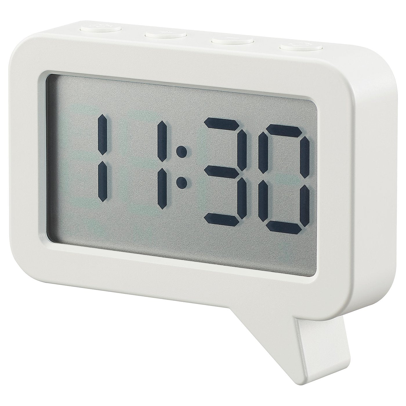 LJUNGPIPARE clock/timer, white, 8x7 cm