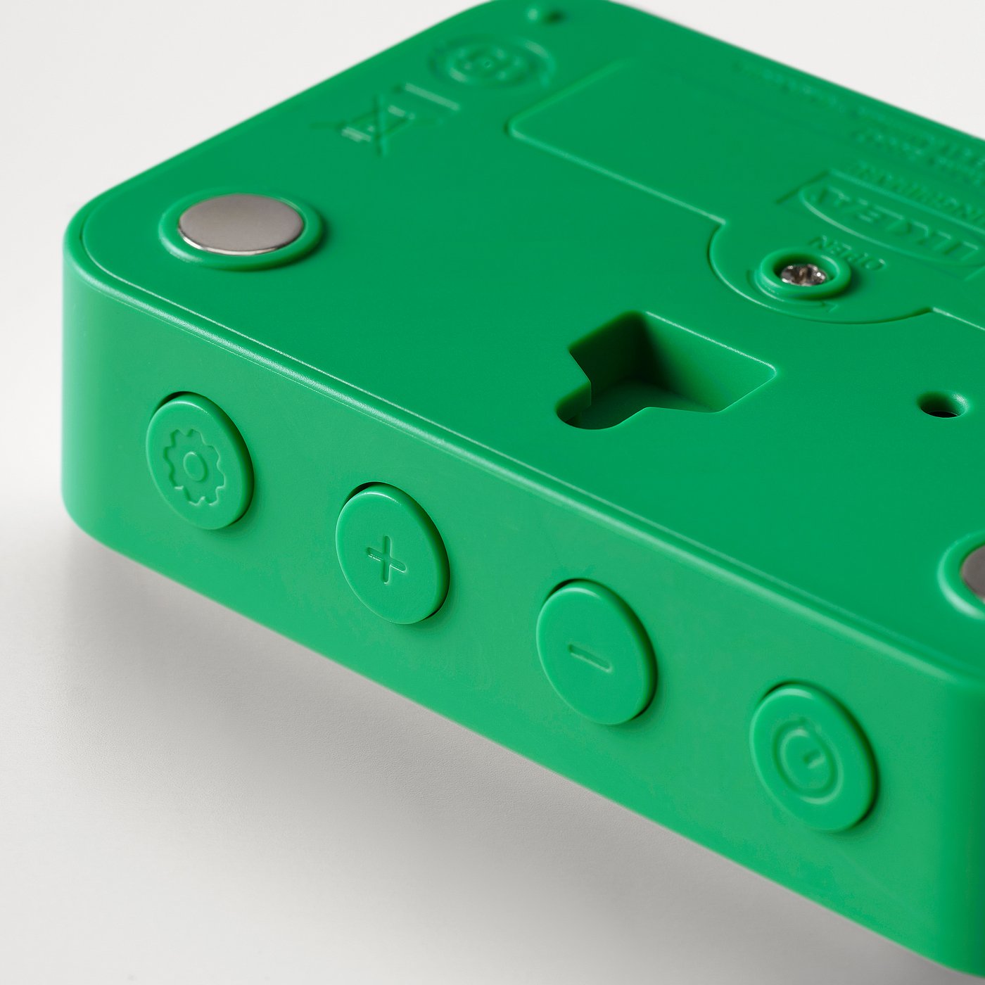 LJUNGPIPARE clock/timer, green, 8x7 cm