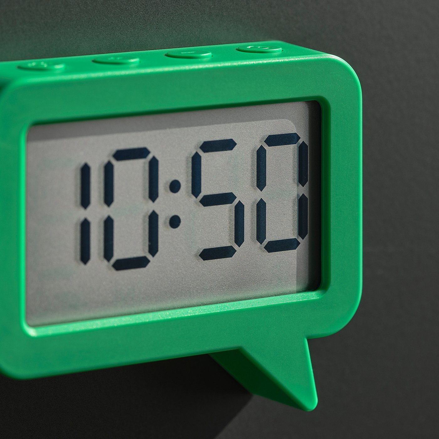 LJUNGPIPARE clock/timer, green, 8x7 cm