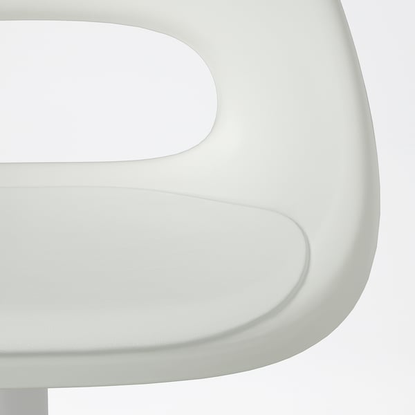 LOBERGET / MALSKÄR swivel chair, white, 67x90x67 cm