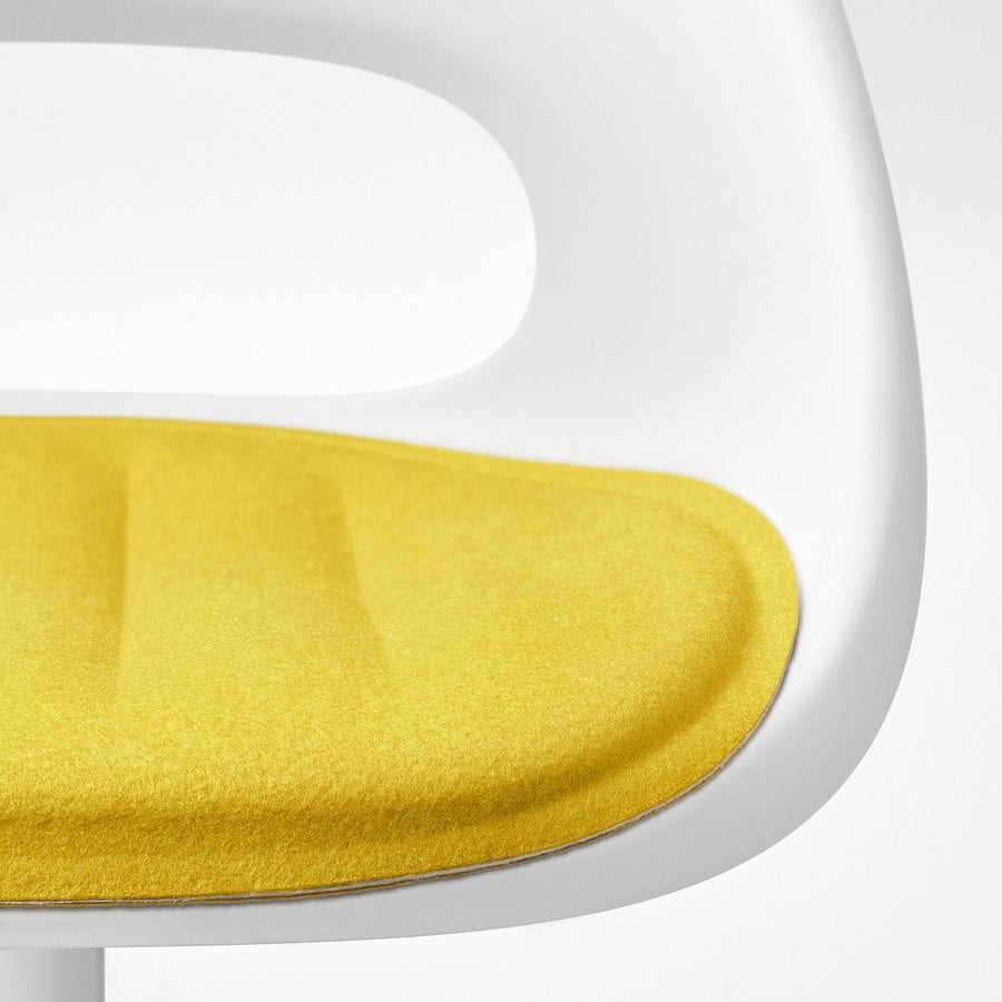 LOBERGET / MALSKÄR swivel chair + pad, 67x90x67 cm