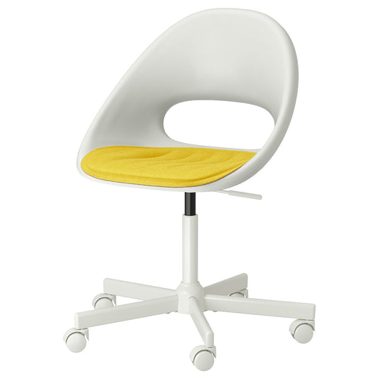 LOBERGET / MALSKÄR swivel chair + pad, 67x90x67 cm
