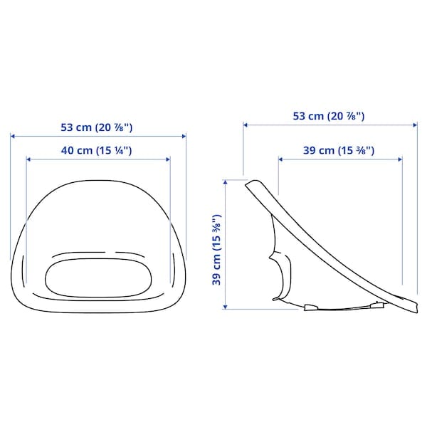 Ikea LOBERGET - Seat, white