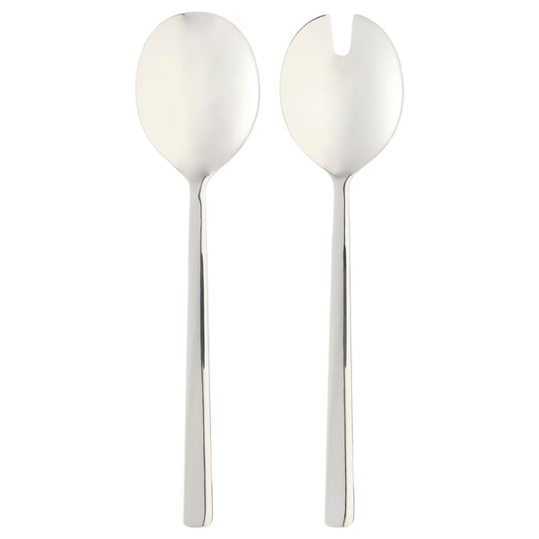 LÖFTESRIK - Salad cutlery, 2 pieces, stainless steel,29 cm