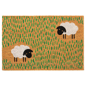 LÖGE door mat, multicolour/animal pattern, 40x60 cm