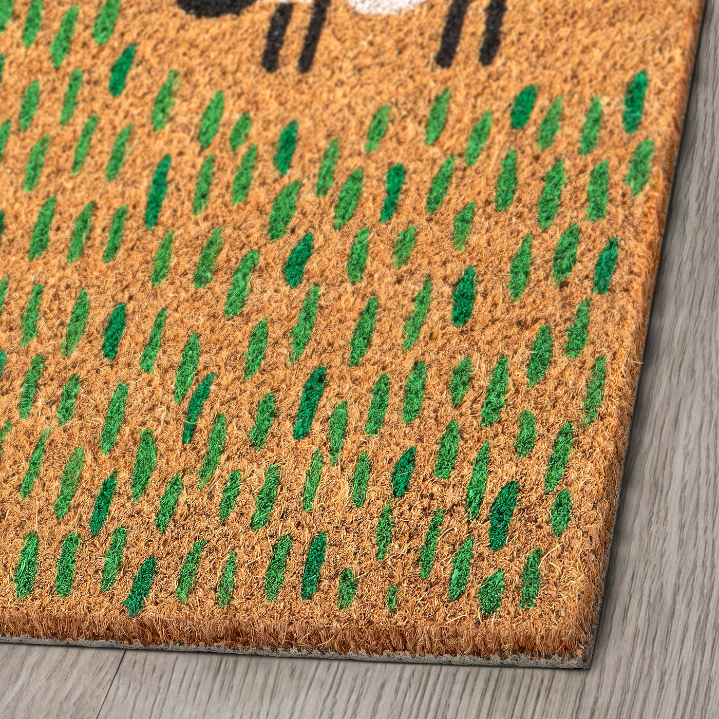 LÖGE door mat, multicolour/animal pattern, 40x60 cm