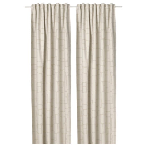 Ikea LÖNNSTÄVMAL - Blackout blind, 2 sheets, beige, , 145x300 cm