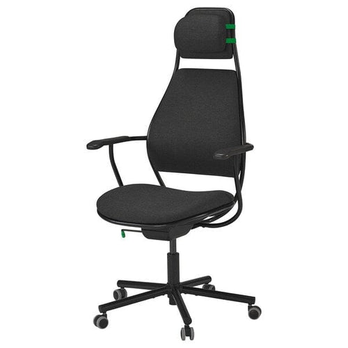 LÖPARBANA gaming chair, Vissle dark grey, 66 cm