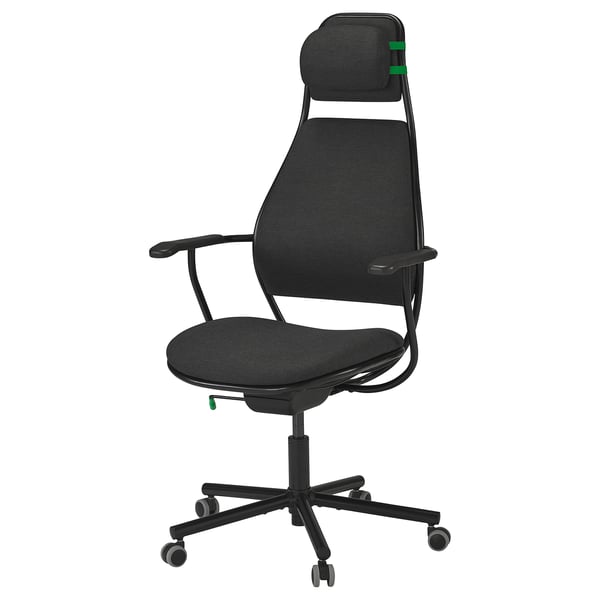 LÖPARBANA gaming chair, Vissle dark grey, 66 cm