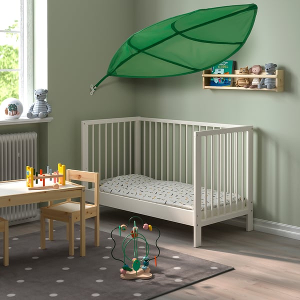 LÖVA bed canopy, leaf/green, 136x90 cm