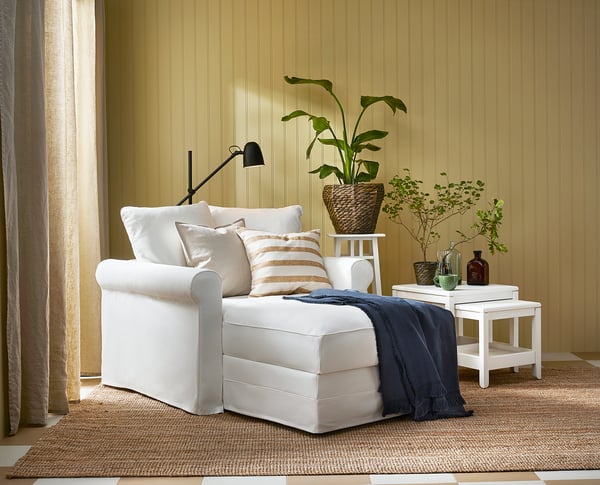 LOHALS rug, flatwoven, natural, 133x195 cm
