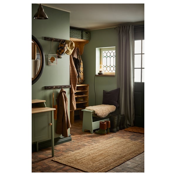 LOHALS rug, flatwoven, natural, 80x150 cm