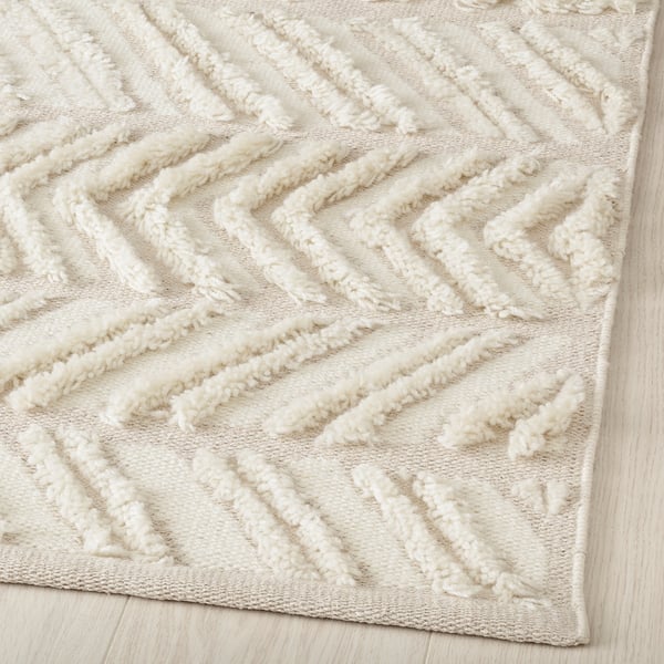LOKALGATA rug, flatwoven, beige