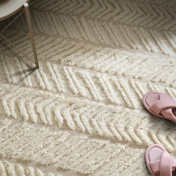 LOKALGATA rug, flatwoven, beige