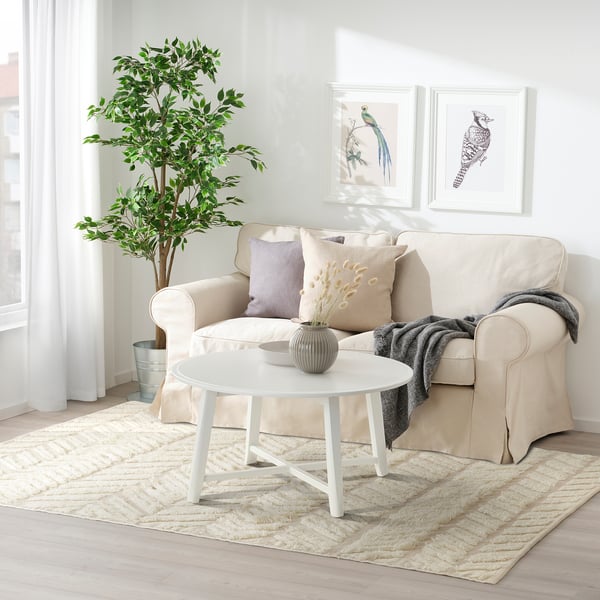 LOKALGATA rug, flatwoven, beige