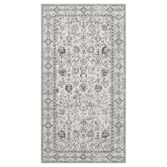 LOKALTÅG rug, low pile, beige/grey, 80x150 cm
