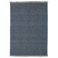 LOKBYTE rug, flatwoven, dark blue/light beige, 170x240 cm
