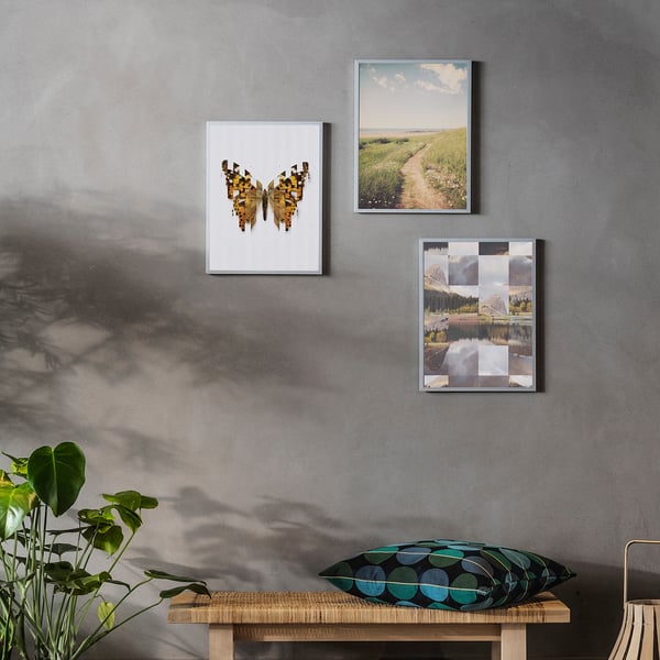 LOMVIKEN frame, aluminium, 40x50 cm