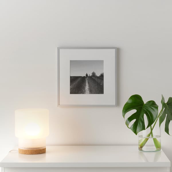LOMVIKEN frame, aluminium, 32x32 cm