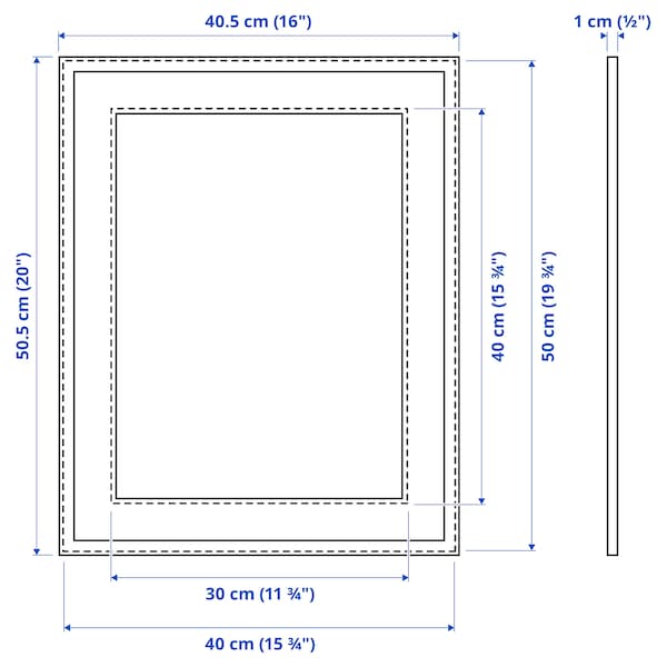 Ikea LOMVIKEN - Frame, aluminium, 40x50 cm