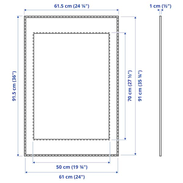 LOMVIKEN - Frame, aluminium, 61x91 cm