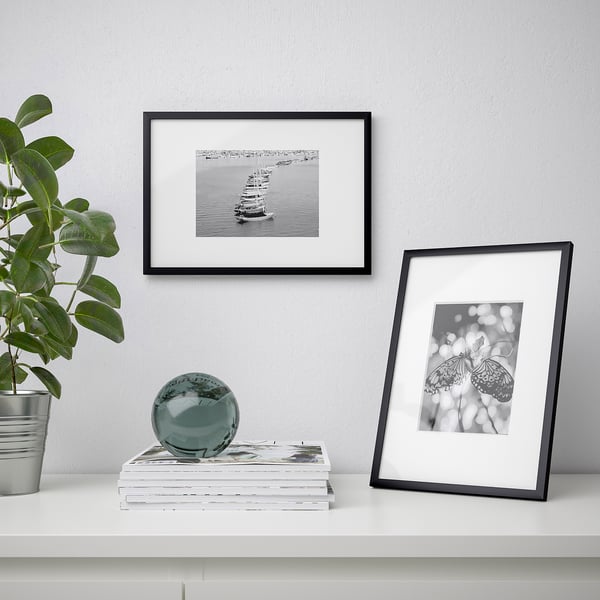 LOMVIKEN frame, black, 21x30 cm