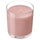 LOTSFÅGEL scented candle in glass, Red berries light pink, 40 hr