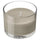 LOTSFÅGEL scented candle in glass, Sandalwood & patchouli brown, 8 cm