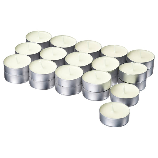 LOTSFÅGEL scented tealight, Vanilla pale beige, 3.8 cm, 30 pack