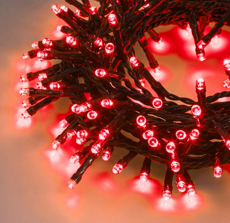 LIGHT CHAIN 300 LED RED GREEN CABLE 12.5M
