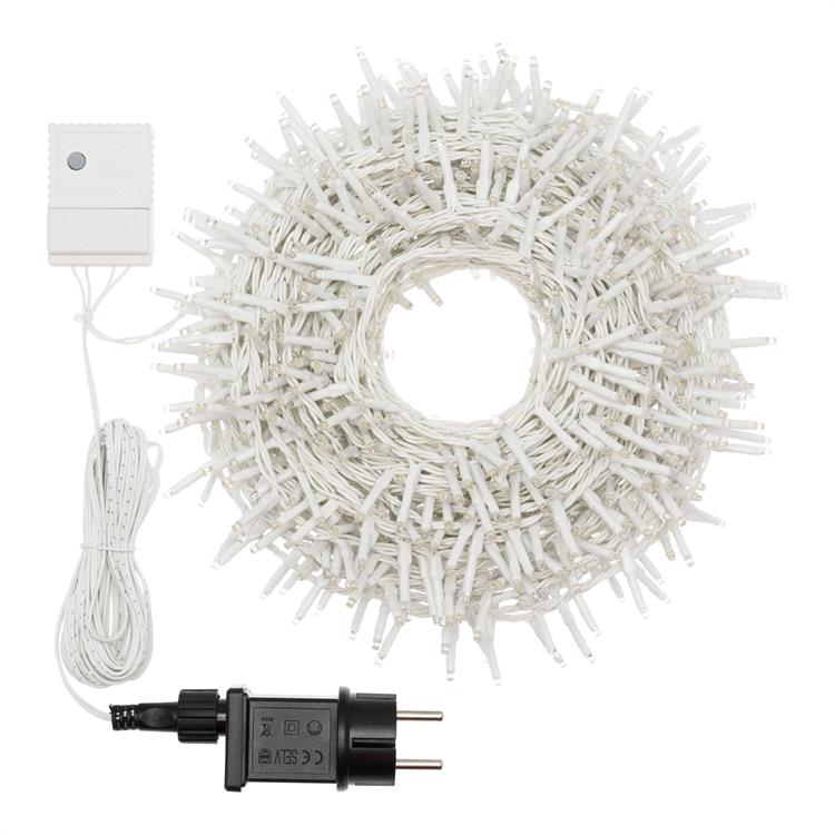 LUMINOUS CHAIN 1000 MINILED WHITE MULTIFLUO CABLE H30.5 4MT