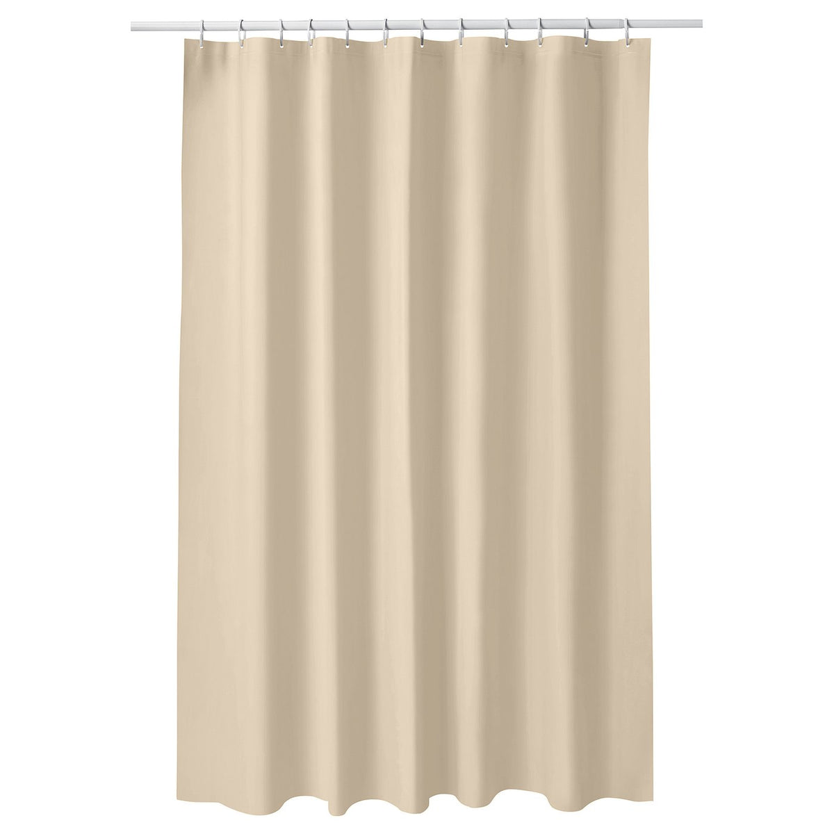 LUDDHAGTORN shower curtain, light beige, 180x200 cm