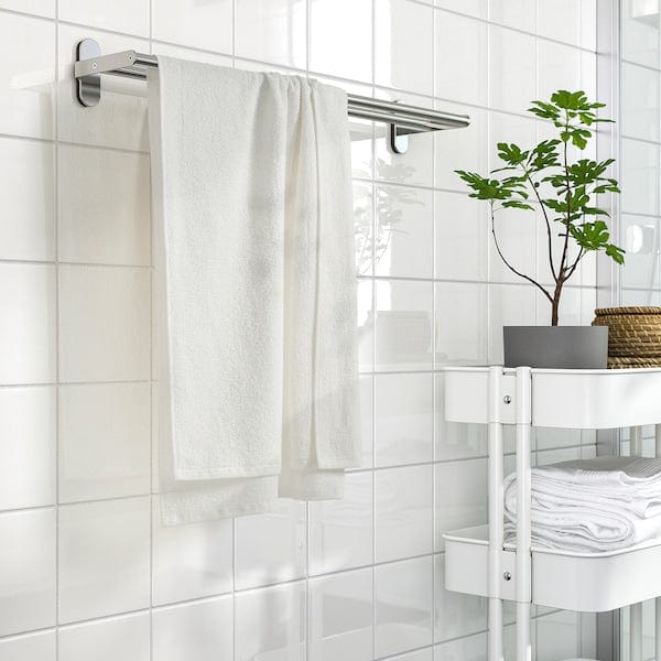 Ikea LUDDVIAL - Bath towel, white, 55x120 cm