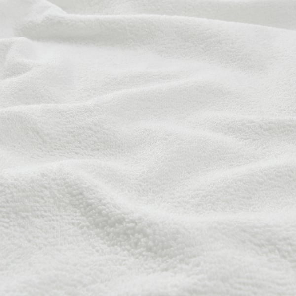LUDDVIAL bath towel, white, 55x120 cm