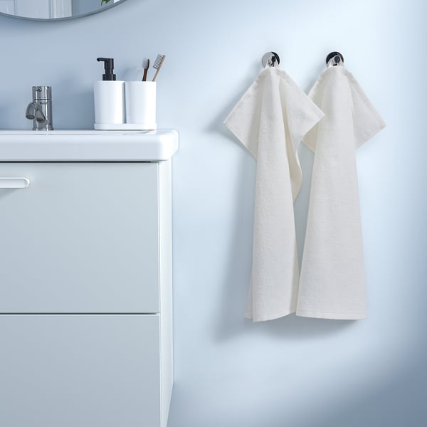 LUDDVIAL hand towel, white, 40x60 cm